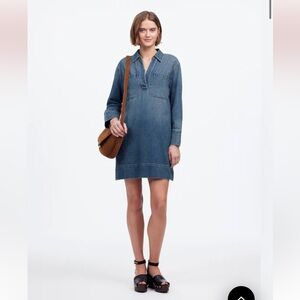 Madewell Popover Mini Dress: Airy Denim Edition